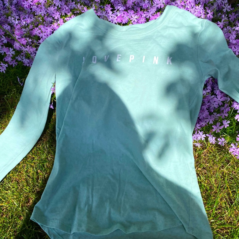Mint green cozy top long sleeved VS Pink